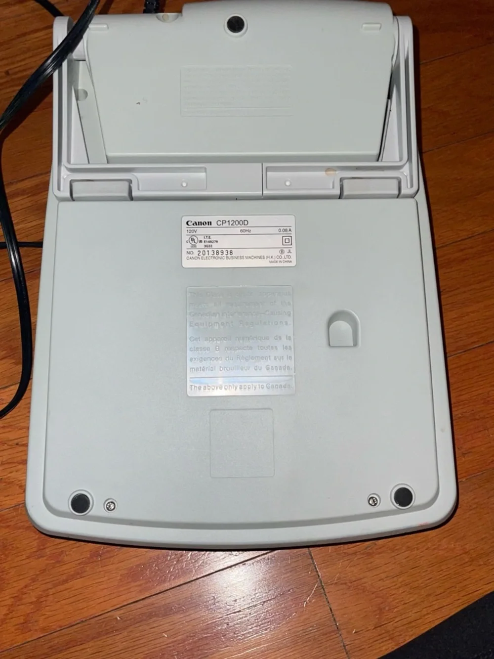 Canon CP1200DII commercial desktop printing calculator